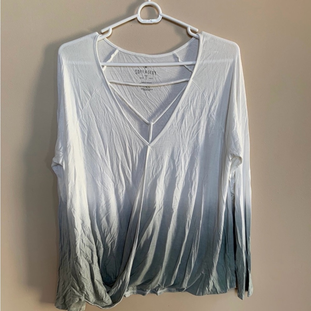 Gray Ombre Women's Top